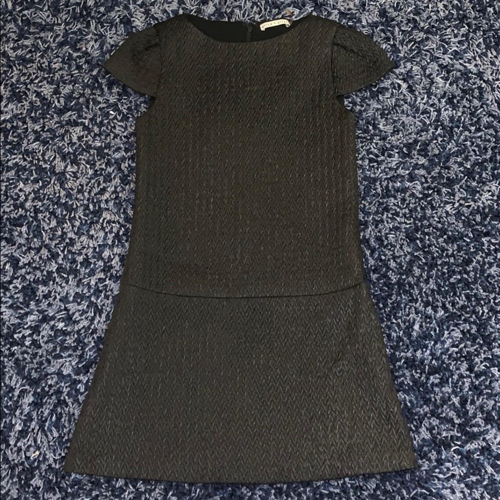 Alice and Olivia black drop waist dress